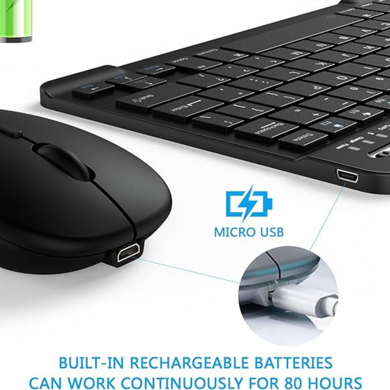 kits Teclado e Mouse+ Sem fio e Bluetooth e Tablet