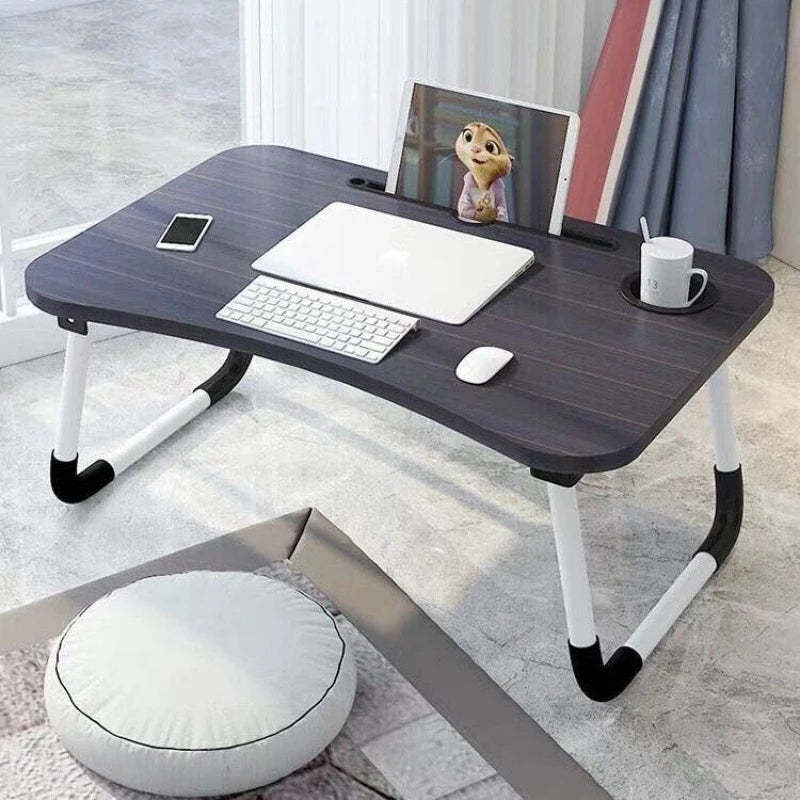 Mesa De Sofá e Cama Dobrável Portátil Para Notebook Com Porta Copos