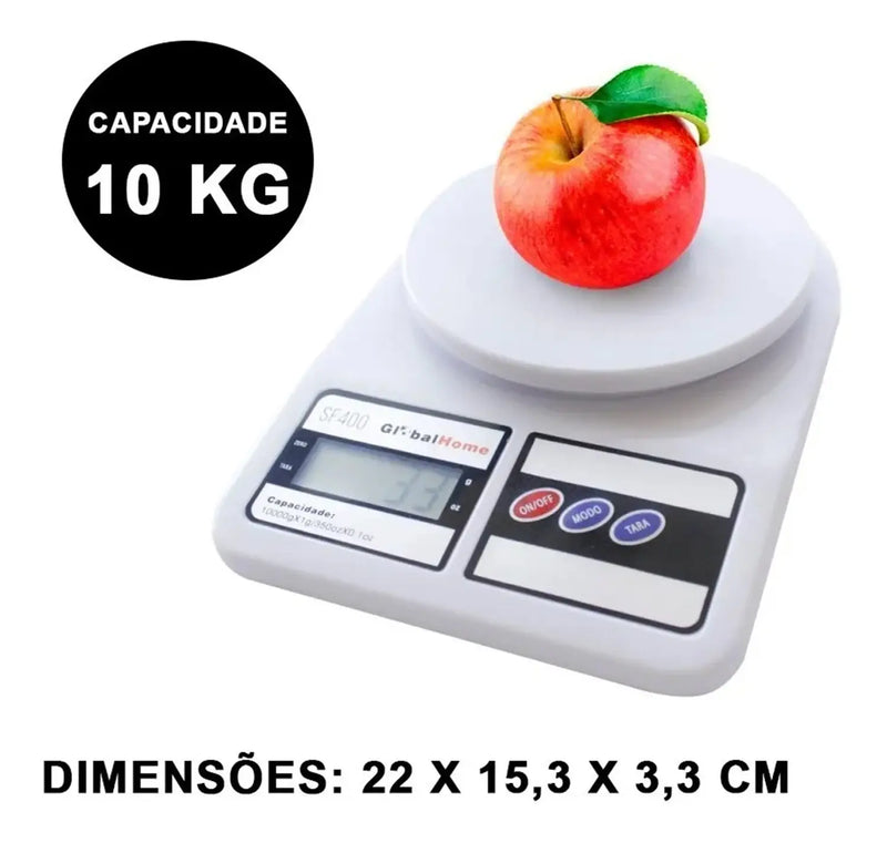 Balança De Cozinha Digital De Alta Precisão Suporta Até 10 KG